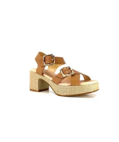 Ivoire0346a Ivoire 22688 Cuir Marron*Femme Sandales