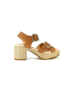 Ivoire0346a Ivoire 22688 Cuir Marron*Femme Sandales