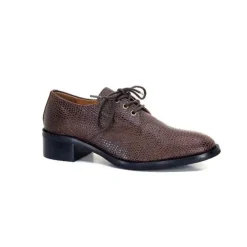 Ivoire0209b Ivoire 11441 Cuir Marron*Femme Lacets