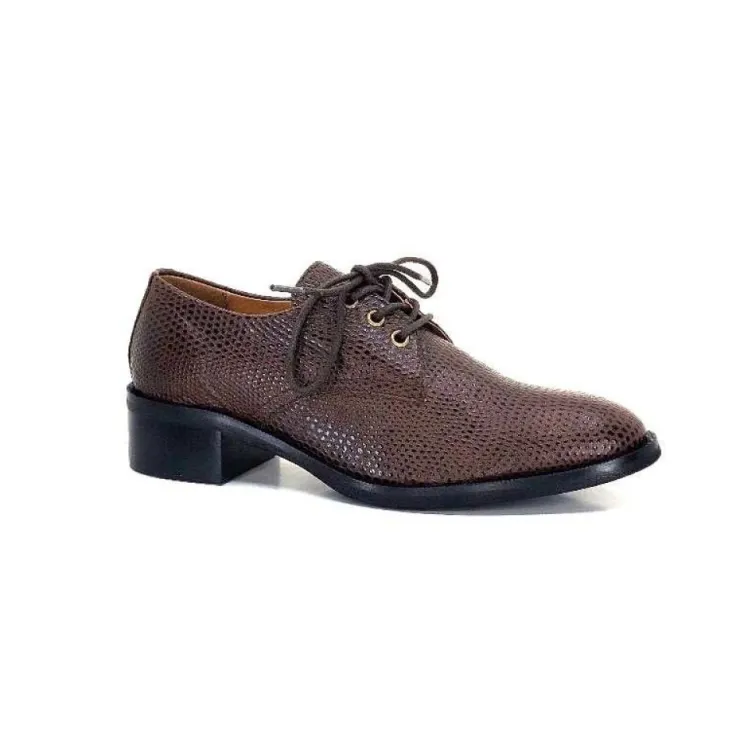 Ivoire0209b Ivoire 11441 Cuir Marron*Femme Lacets