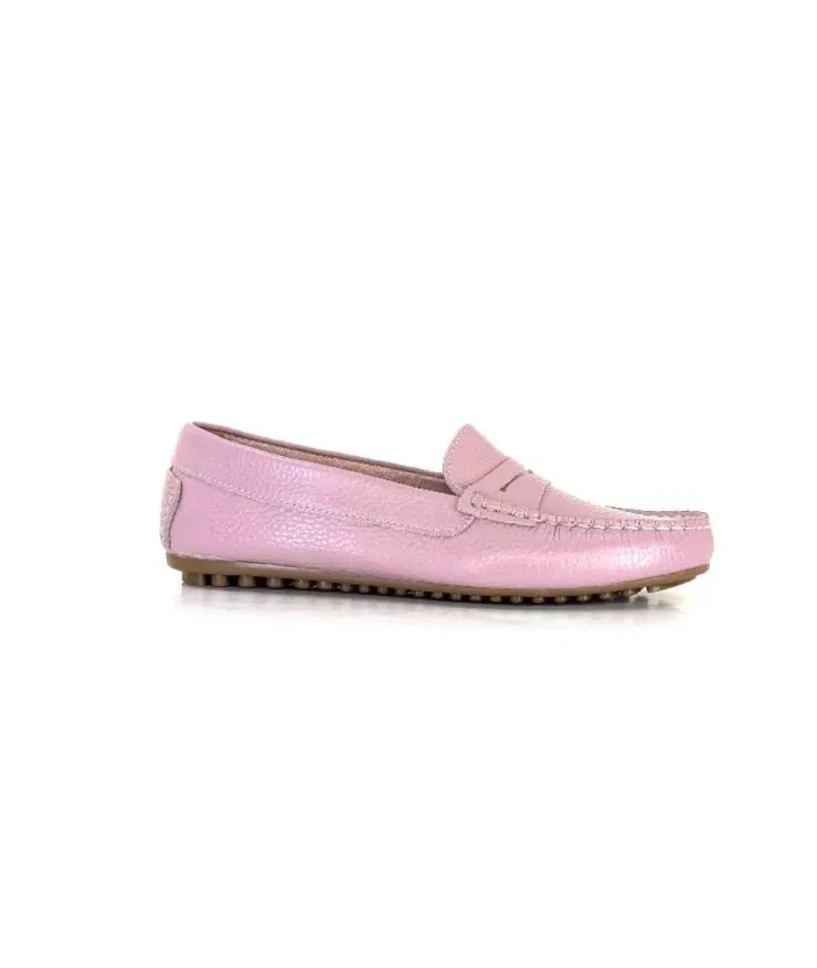 Ivoire0209b Ivoire 10322 Cuir Mauve*Femme Mocassins