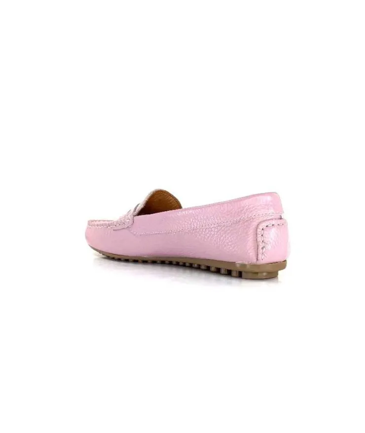 Ivoire0209b Ivoire 10322 Cuir Mauve*Femme Mocassins