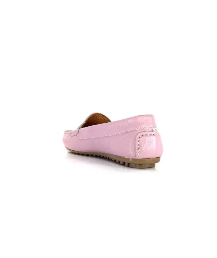 Ivoire0209b Ivoire 10322 Cuir Mauve*Femme Mocassins