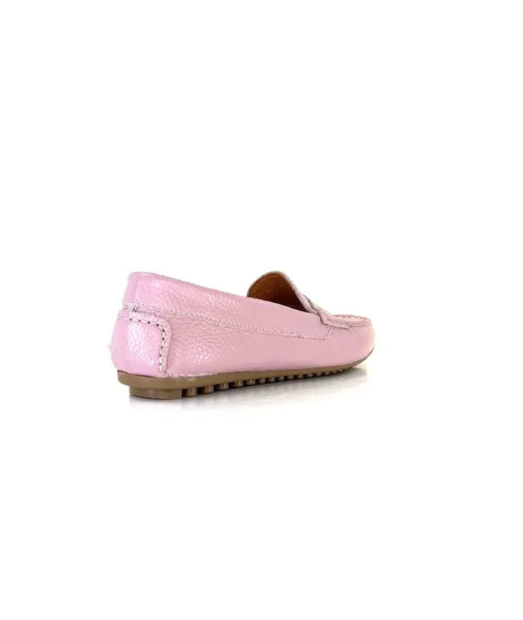 Ivoire0209b Ivoire 10322 Cuir Mauve*Femme Mocassins