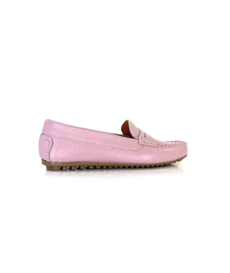 Ivoire0209b Ivoire 10322 Cuir Mauve*Femme Mocassins