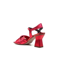plumers Ivoire 3716 Cuir Metal Rouge*Femme Sandales