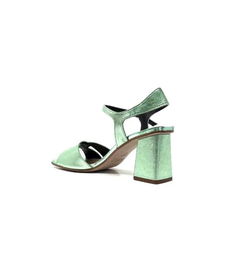 plumers Ivoire 3711 Cuir Metal Vert*Femme Sandales