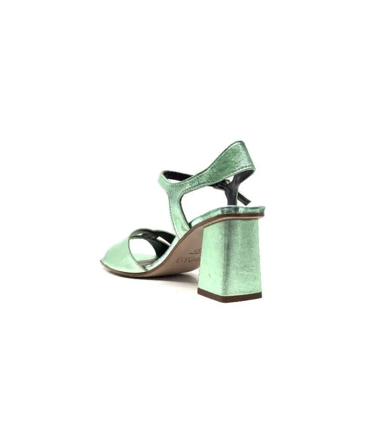 plumers Ivoire 3711 Cuir Metal Vert*Femme Sandales