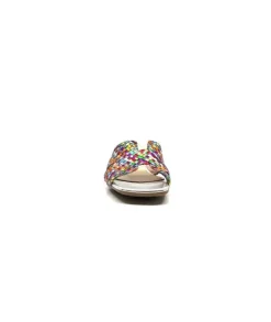 Ivoire0303 Ivoire 23041 Cuir Multicolore*Femme Mules