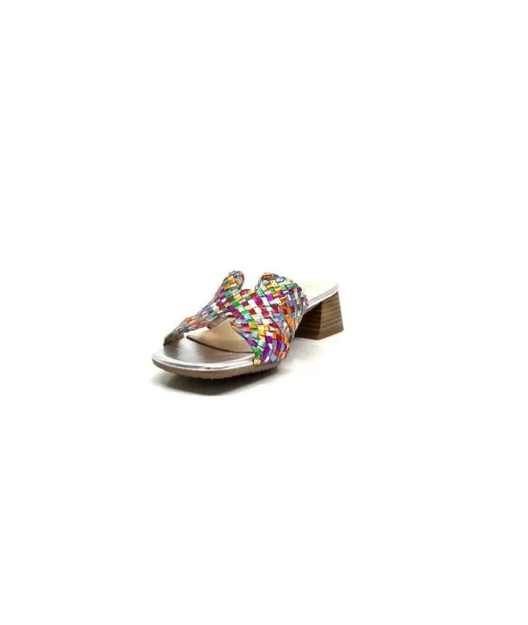 Ivoire0303 Ivoire 23041 Cuir Multicolore*Femme Mules