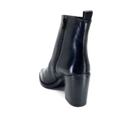 Ivoire0104a Ivoire 52145 Cuir Noir*Femme Santiags