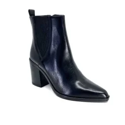 Ivoire0104a Ivoire 52145 Cuir Noir*Femme Santiags