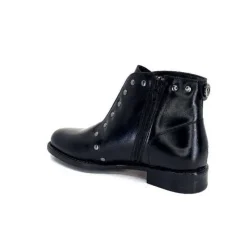 Ivoire0381b Ivoire 7553 Cuir Noir*Femme Bottines