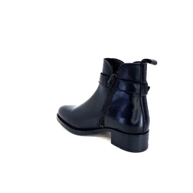 We Do Ivoire 99766 Cuir Noir*Femme Bottines