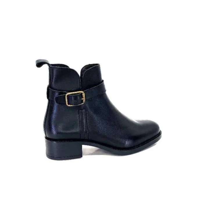 We Do Ivoire 99766 Cuir Noir*Femme Bottines