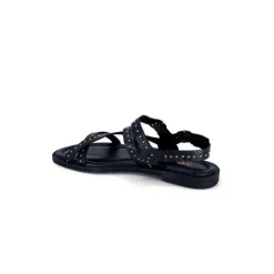 Ivoire0401a Ivoire 500.4301 Cuir Noir*Femme Sandales