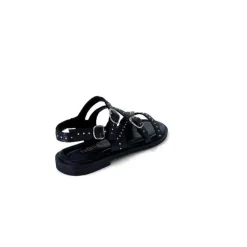 Ivoire0401a Ivoire 500.4301 Cuir Noir*Femme Sandales