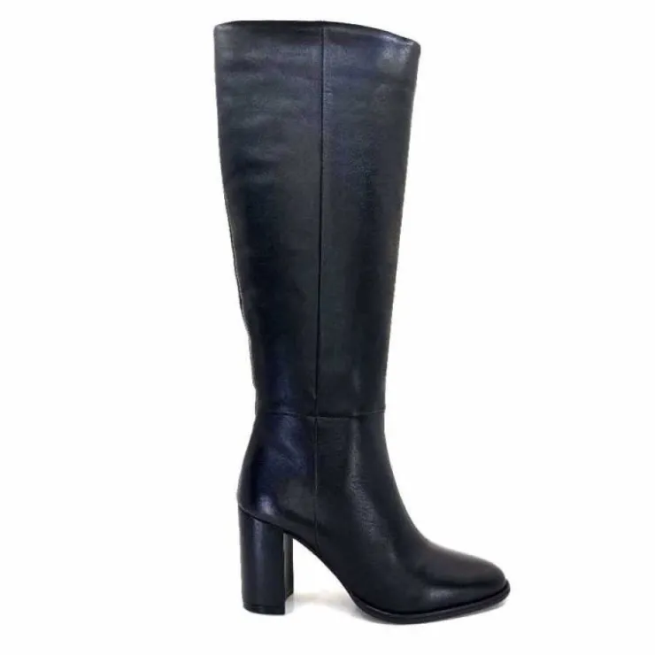 Ivoire0104a Ivoire 52108 Cuir Noir*Femme Bottes