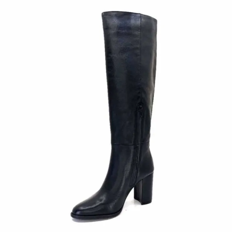 Ivoire0104a Ivoire 52108 Cuir Noir*Femme Bottes