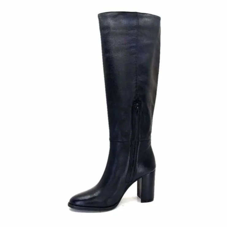 Ivoire0104a Ivoire 52108 Cuir Noir*Femme Bottes