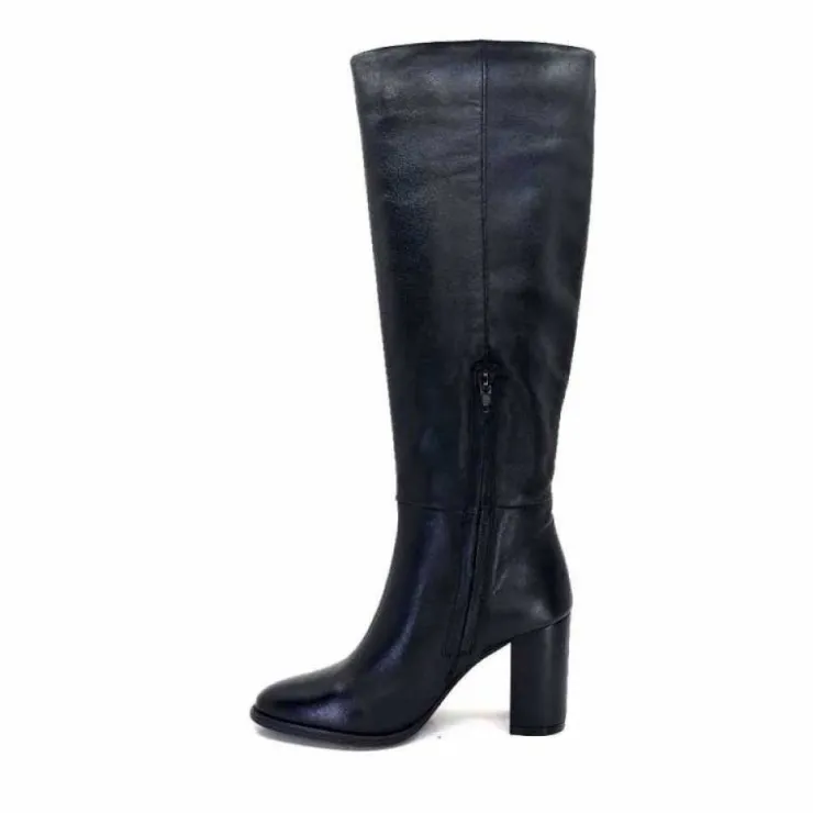 Ivoire0104a Ivoire 52108 Cuir Noir*Femme Bottes