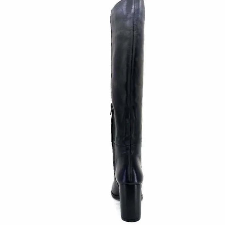 Ivoire0104a Ivoire 52108 Cuir Noir*Femme Bottes