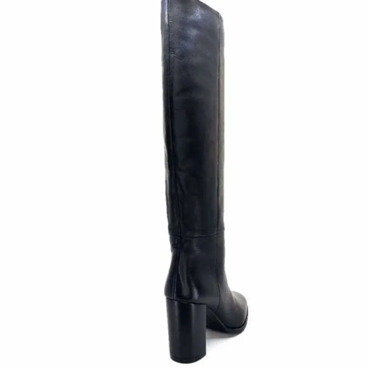 Ivoire0104a Ivoire 52108 Cuir Noir*Femme Bottes