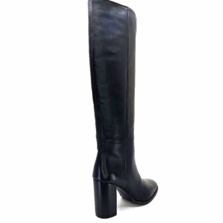 Ivoire0104a Ivoire 52108 Cuir Noir*Femme Bottes
