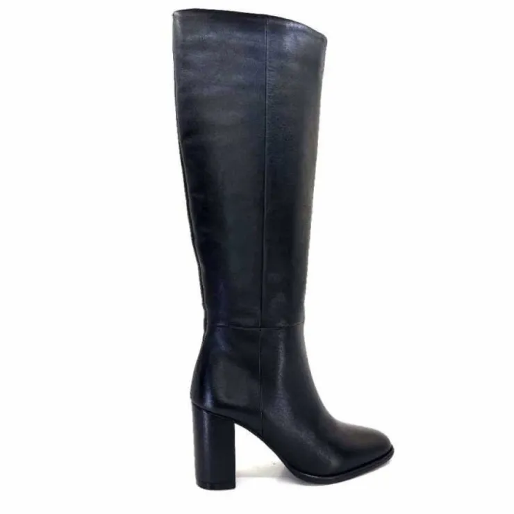 Ivoire0104a Ivoire 52108 Cuir Noir*Femme Bottes
