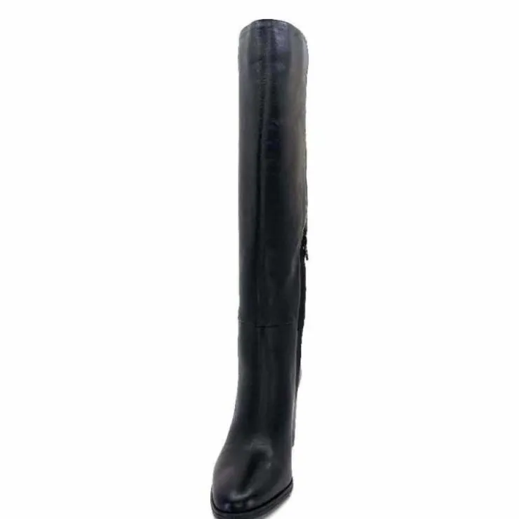 Ivoire0104a Ivoire 52108 Cuir Noir*Femme Bottes