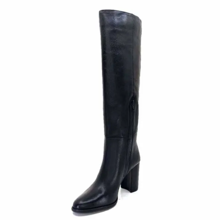 Ivoire0104a Ivoire 52108 Cuir Noir*Femme Bottes