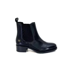 We Do Ivoire 99763 Cuir Noir*Femme Bottines