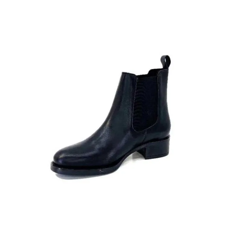 We Do Ivoire 99763 Cuir Noir*Femme Bottines