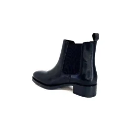 We Do Ivoire 99763 Cuir Noir*Femme Bottines