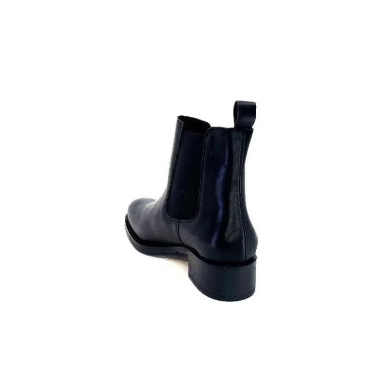We Do Ivoire 99763 Cuir Noir*Femme Bottines