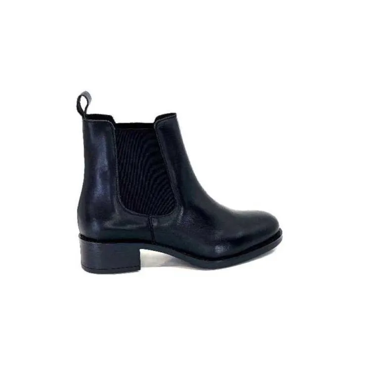 We Do Ivoire 99763 Cuir Noir*Femme Bottines