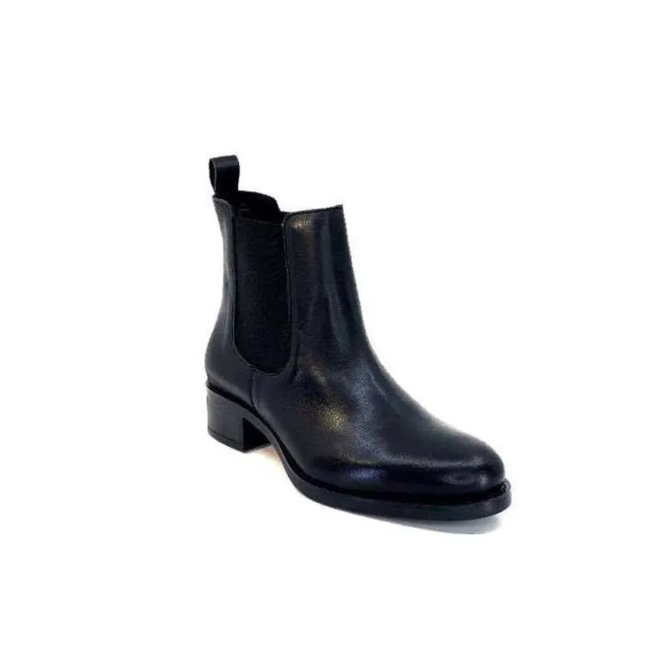 We Do Ivoire 99763 Cuir Noir*Femme Bottines
