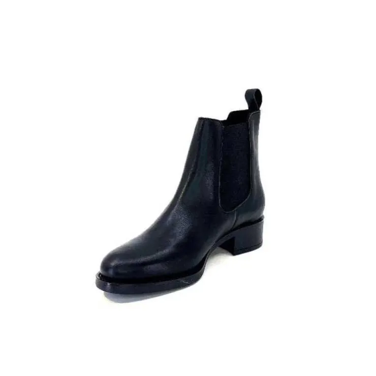 We Do Ivoire 99763 Cuir Noir*Femme Bottines