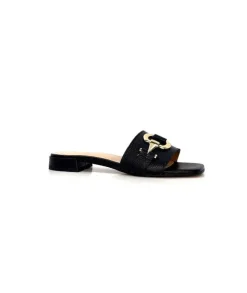 Ivoire0346a Ivoire 22682 Cuir Noir*Femme Mules