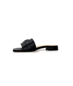 Ivoire0346a Ivoire 22682 Cuir Noir*Femme Mules