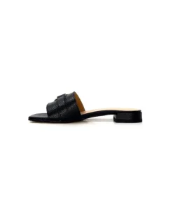 Ivoire0346a Ivoire 22682 Cuir Noir*Femme Mules