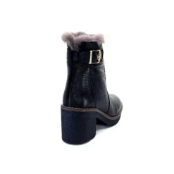 Ivoire-354 Ivoire 109381 Cuir Noir*Femme Fourrées