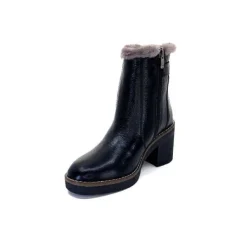 Ivoire-354 Ivoire 109381 Cuir Noir*Femme Fourrées