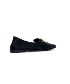 gloria Ivoire 97576 Cuir Noir*Femme Mocassins