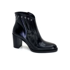 Ivoire0381b Ivoire 8016 Cuir Noir*Femme Bottines