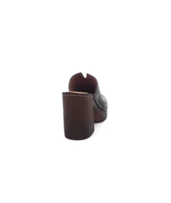 Ivoire0351a Ivoire 8235461 Cuir Noir*Femme Mules