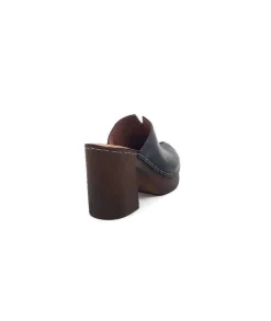 Ivoire0351a Ivoire 8235461 Cuir Noir*Femme Mules