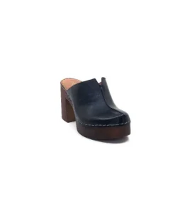 Ivoire0351a Ivoire 8235461 Cuir Noir*Femme Mules