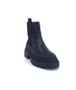 Ivoire0209b Ivoire 12284 Cuir Noir*Femme Bottines