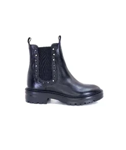 Ivoire0104a Ivoire 50055 Cuir Noir*Femme Bottines